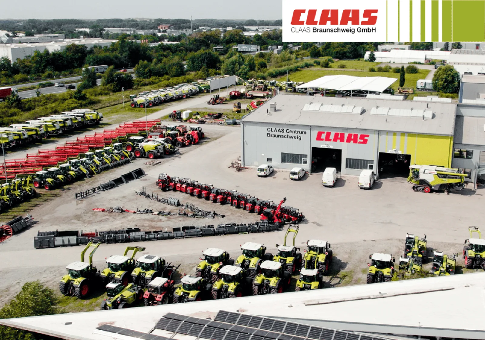Luftbild des Standorts von CLAAS Braunschweig